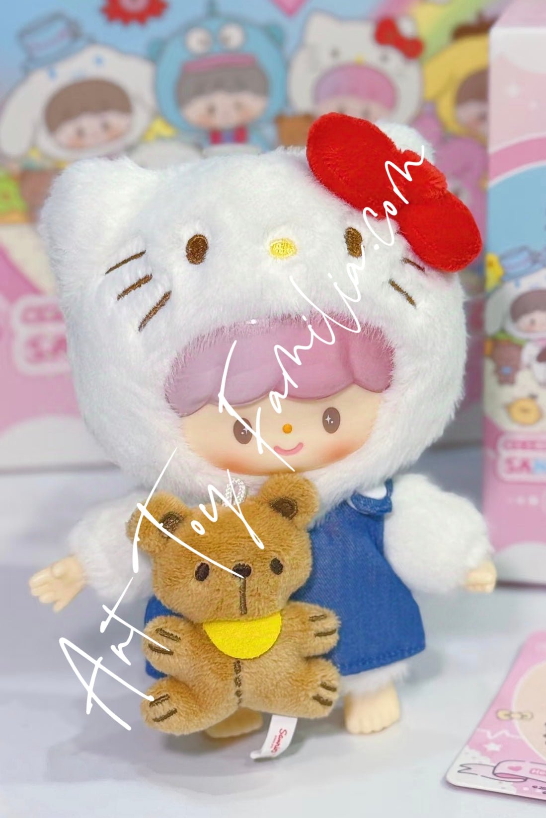 zZoton × Sanrio Love-League Buddies Series Vinyl Plush Keychain