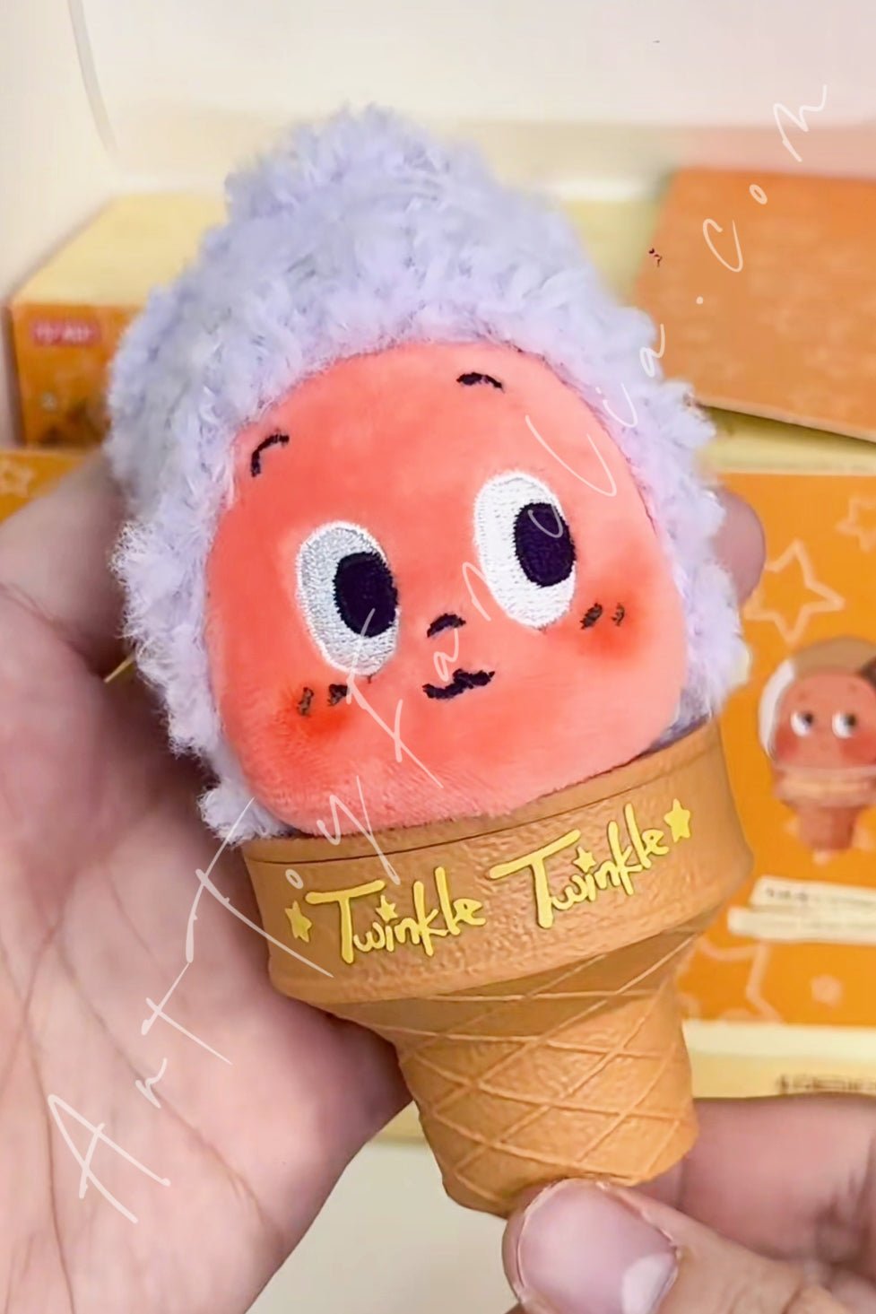 Twinkle Twinkle Moon Gelato Series Ice Cream Plush Pendant