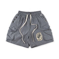 Saint Vanity Multi-Pocket Cargo Utility Shorts - Slate Grey