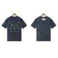 Who Decides War Multi-Arch Outline Graphic T-Shirt - Washed Black