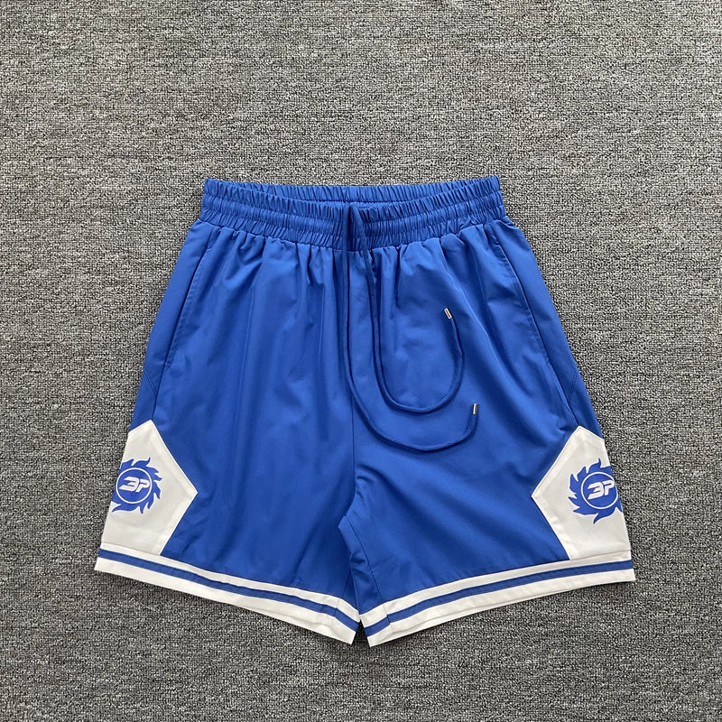 Broken Planet Market "3P" Sun Logo Basketball Shorts - Blue
