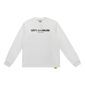 Gallery Dept. Front-Logo DÉPT. de la GALERIE Long Sleeve T-Shirt - White