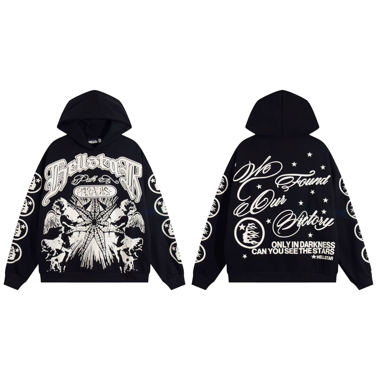 Hellstar "We Found Our Victory" Graphic Black Hoodie