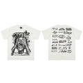 Hellstar Screaming Face & Logo Grid Graphic Tee - Off-White