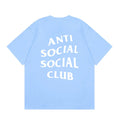 Anti Social Social Club Classic Logo T-Shirt - Light Blue/White