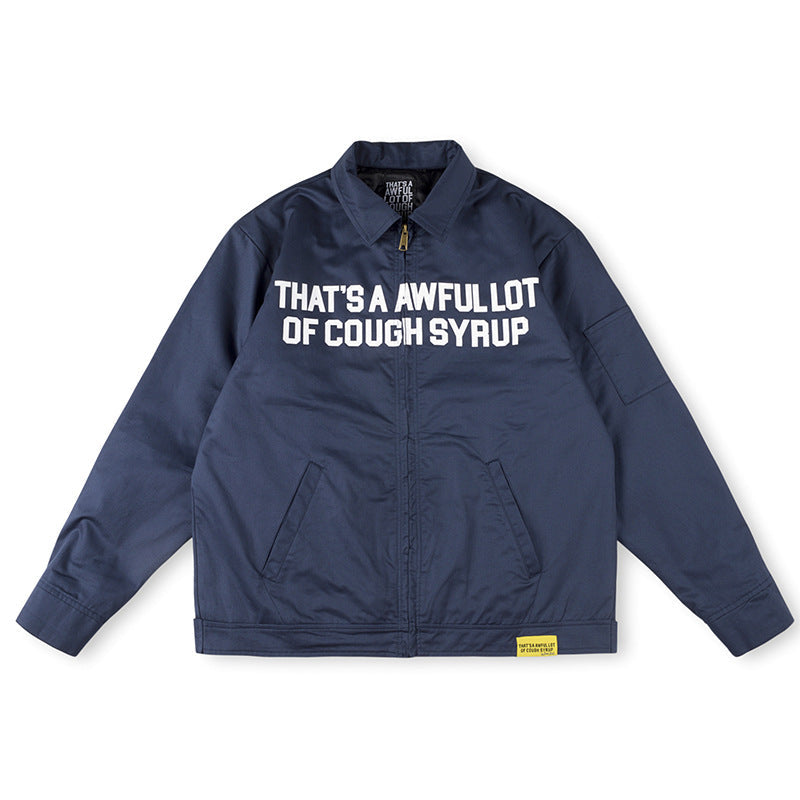 That's A Awful Lot Of Cough Syrup Worker Jacket - Navy