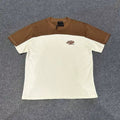 Syna World Colorblock Graphic Short-Sleeve T-Shirt (Brown/Off-White)