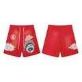 Hellstar Multi-Graphic Heavyweight Shorts red
