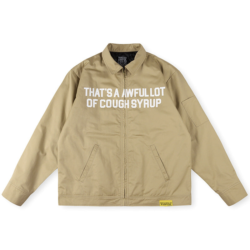 That's A Awful Lot Of Cough Syrup Worker Jacket - Khaki