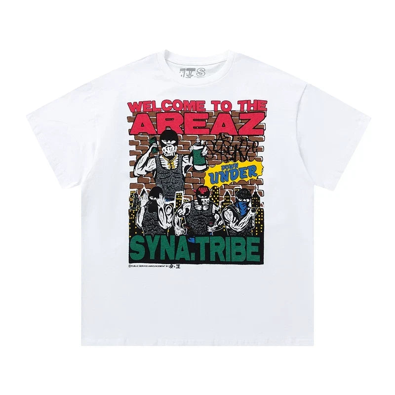 Syna World Retro Urban Graphic Tee (White / Graphic)