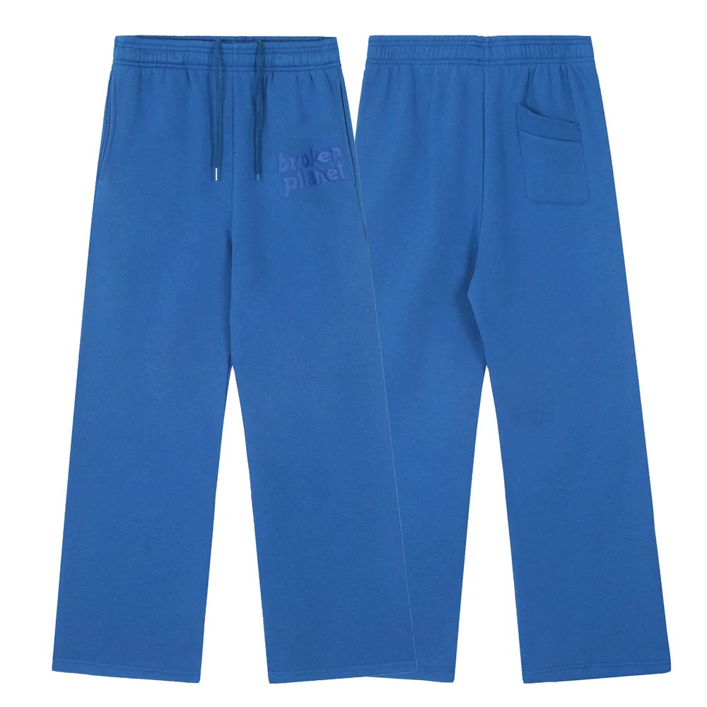 Broken Planet Market Tonal Typography Sweatpants - Blue