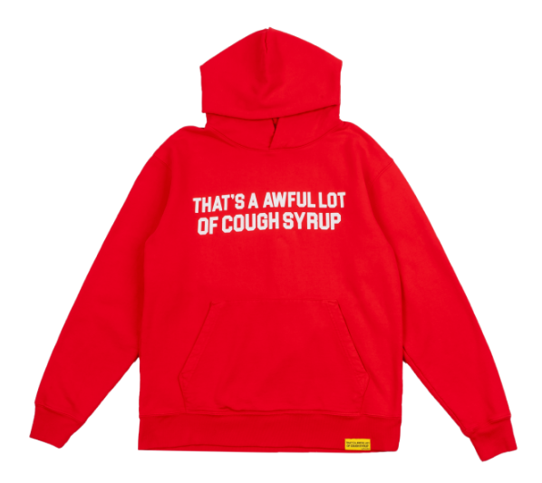 That's A Awful Lot Of Cough Syrup Classic Logo Hoodie - Red