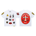 That's A Awful Lot Of Cough Syrup MC Patchwork T-Shirt - White