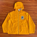 SAINT VANITY Embroidered Rivet Sports Style Casual Windbreaker - Yellow