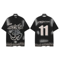 Hellstar "Number 11" & Om Symbol Graphic Tee - Black