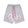 Syna World Graphic Fleece Shorts (Grey / Pink)