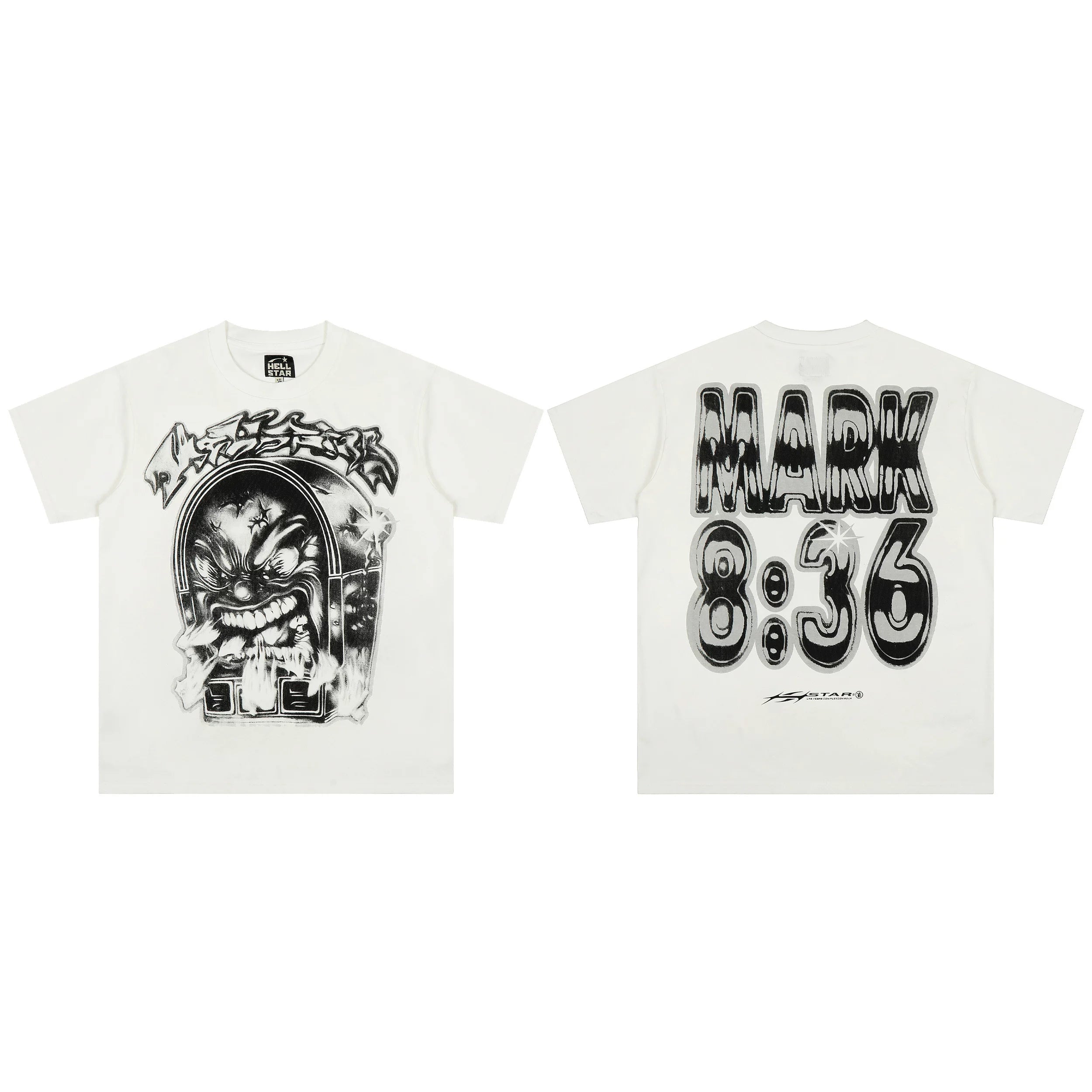 Hellstar "Mark 8:36" Graphic Tee - Off-White