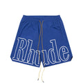 Rhude Logo Nylon Shorts - Royal Blue