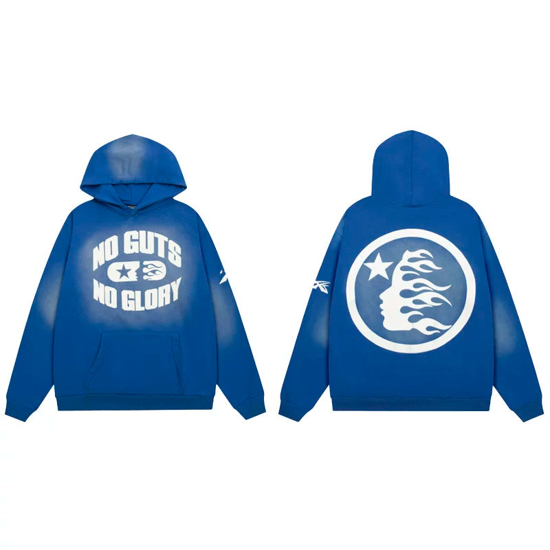 Hellstar "No Guts No Glory" Hoodie blue
