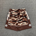 Broken Planet Market Camo Basketball Shorts - Brown / Desert Camo