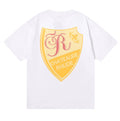 RHUDE "Chateau de Rhude" Shield Graphic Back-Print T-Shirt - White
