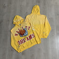 Vale Forever Valley Dreams Sun & Wave Graphic Vintage Wash Full-Zip Hoodie yellow