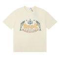 RHUDE "Sardines" Graphic Print T-Shirt - Cream