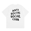 Anti Social Social Club Distressed Texture Logo T-Shirt - White