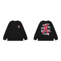 Anti Social Social Club X-Cross Red Logo Long Sleeve T-Shirt - Black
