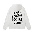 Anti Social Social Club Classic Logo Hoodie - White/Black