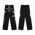 Hellstar Side Flame Graphic Drawstring Sweatpant black