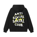 Anti Social Social Club Yellow Circle Logo Hoodie - Black/White