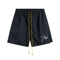 RHUDE Signature Script Logo Athletic Shorts - Black / White