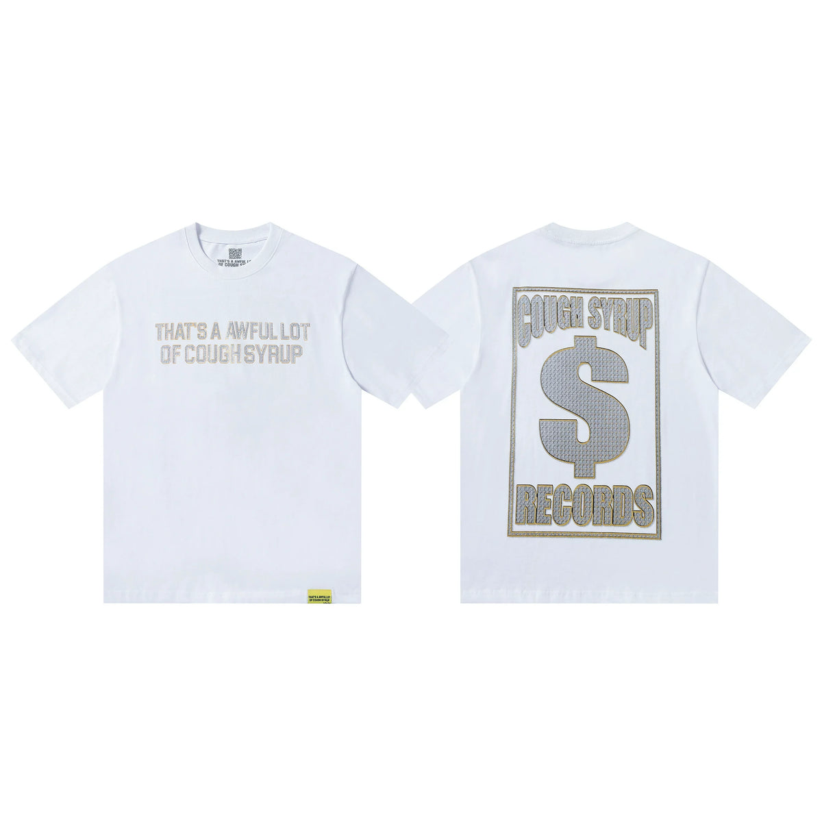 That's A Awful Lot Of Cough Syrup Records T-Shirt - White