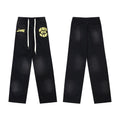 Hellstar "No Guts No Glory" Logo Drawstring Sweatpants black