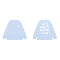 Anti Social Social Club Classic Long Sleeve T-Shirt - Light Blue/White