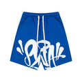 Syna World Graphic Fleece Shorts (Blue / White Outline)
