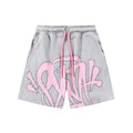 Syna World Graphic Fleece Shorts (Grey / Pink)