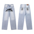Hellstar Light Wash Graphic Logo Denim Jeans