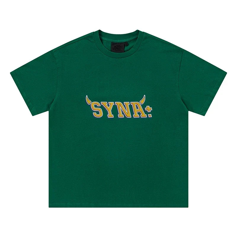 Syna World Vintage Oversized Graphic Tee (Green / Yellow)