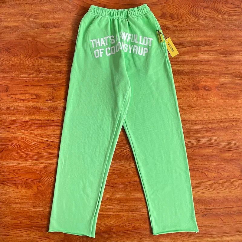 That's A Awful Lot Of Cough Syrup Classic Logo Sweatpants - Green / White