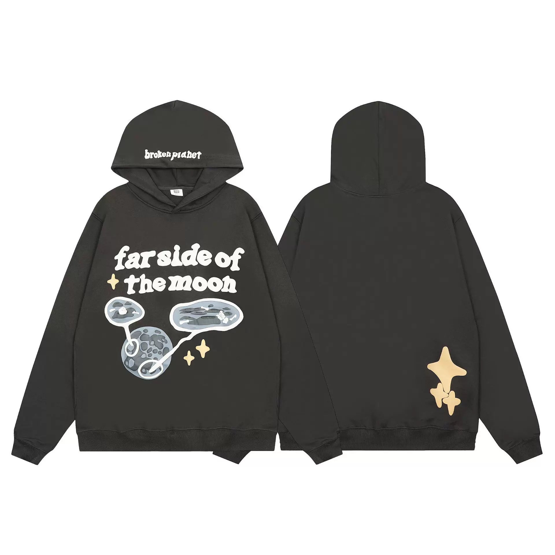 Broken Planet "Far Side of the Moon" Charcoal Hoodie