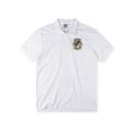 SAINT VANITY Embroidered Patch Short-Sleeve Polo Shirt - White