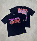 That's A Awful Lot Of Cough Syrup Graffiti Splash Graphic T-Shirt - Black