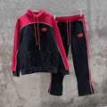Syna World Fleece Hoodie Tracksuit Set (Red / Black)