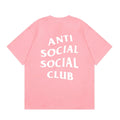 Anti Social Social Club Classic Logo T-Shirt - Pink/White