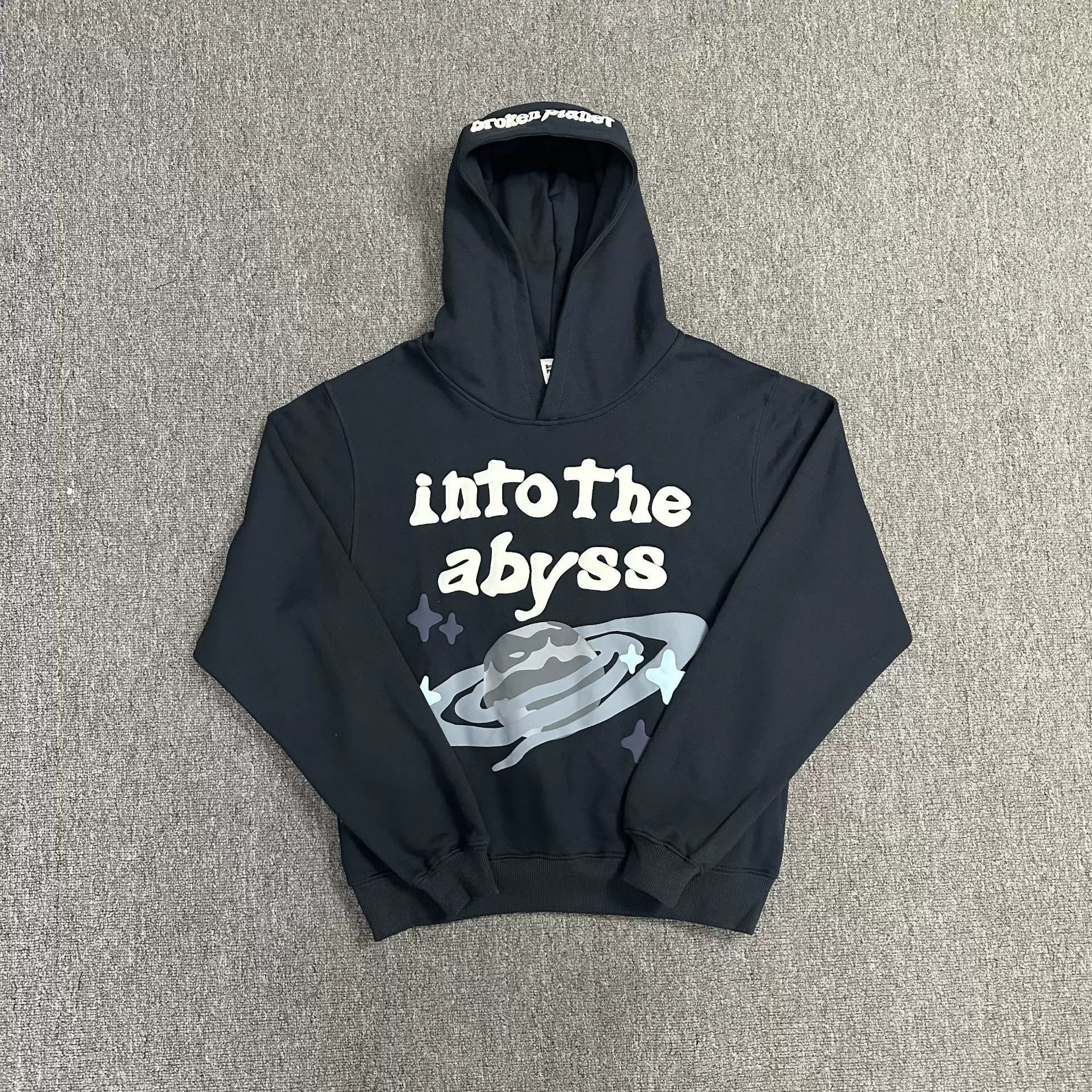 Broken Planet "Into The Abyss" Hoodie in Washed Black
