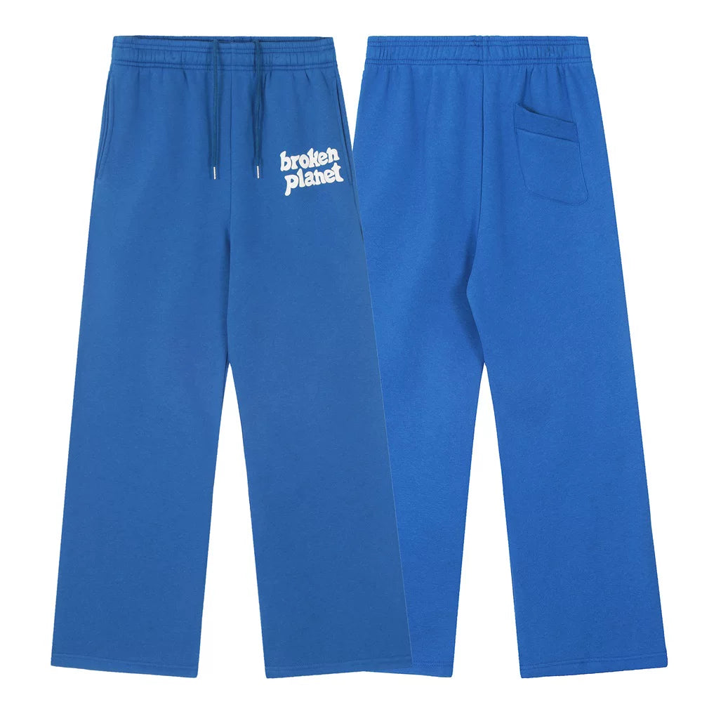Broken Planet Market Typography Sweatpants - Royal Blue/White