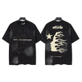 Hellstar "Path to Paradise" Starry Flame Profile Graphic Tee - Black