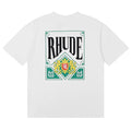 RHUDE Crest & Bold Lettering Graphic Back-Print T-Shirt - White